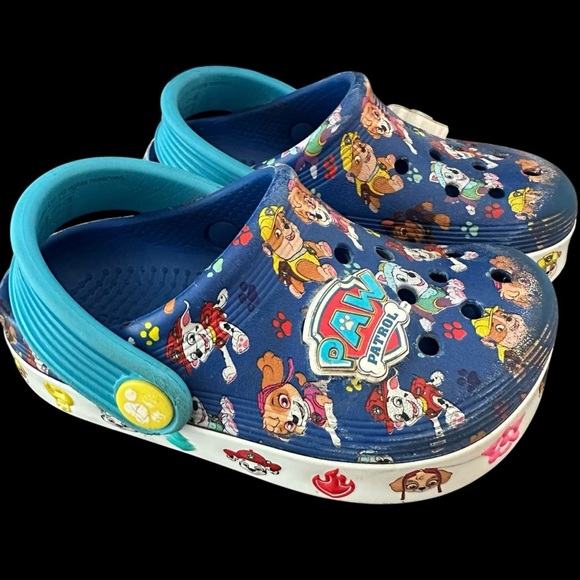 Crocs Toddler Boys 7C Blue Paw Patrol Printed Off Court Clogs Shoes Slip On Dogs - Picture 1 of 7